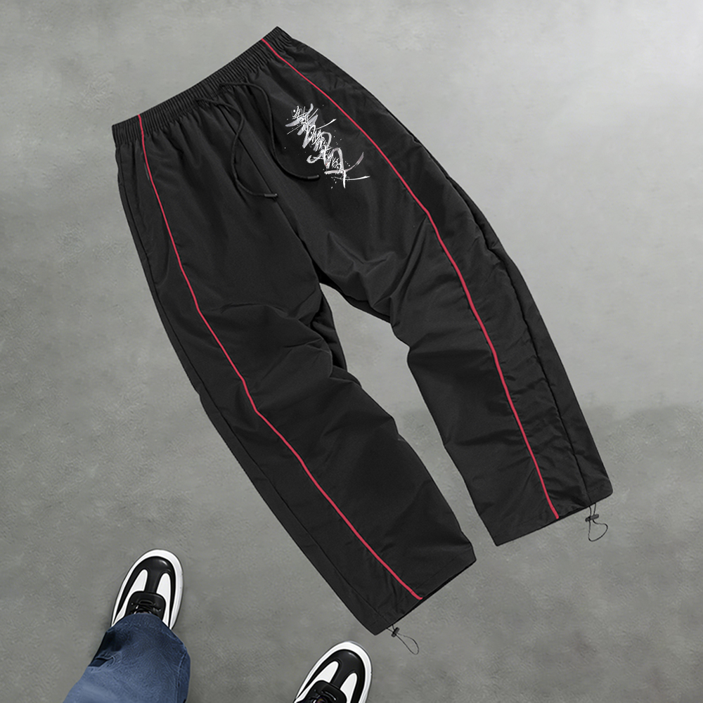 Cycling Commuter Trousers - Men's Creative Ink Wash Print Casual