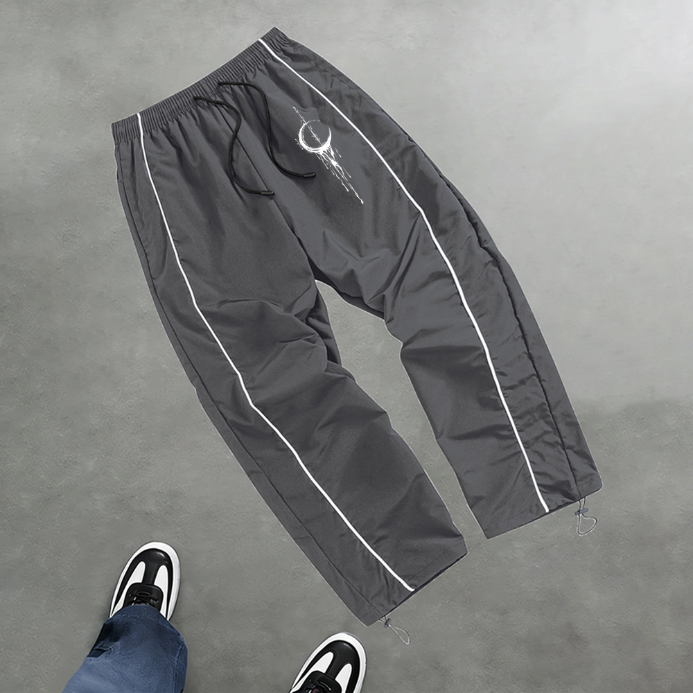 Cycling Commuter Trousers - Men's Trendy Crescent Print Casual Sports