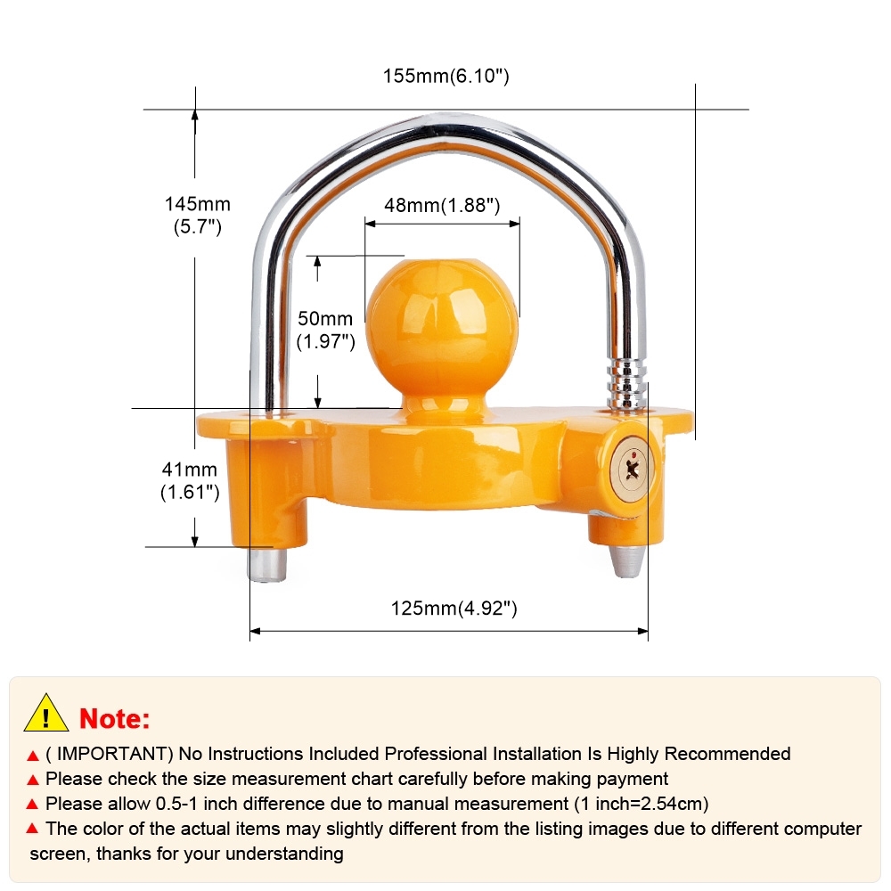 U-Bolt Trailer Ball Lock Unive – U Lock Heavy Duty Bewertung und Preis