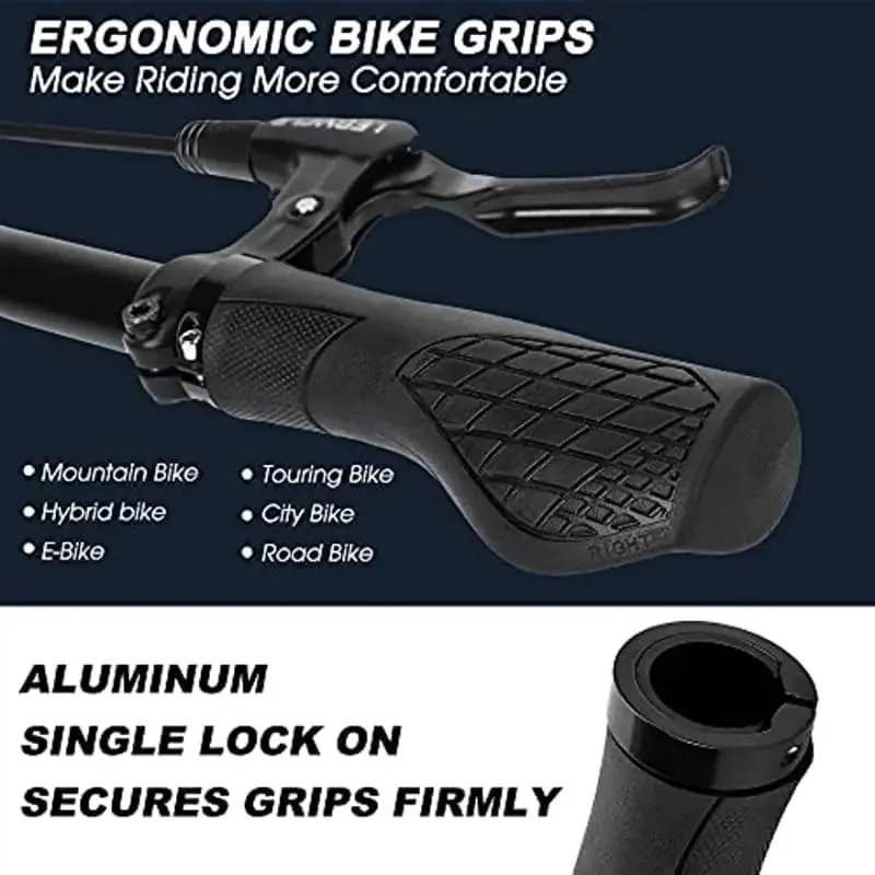 Alloy and Rubber Bike Grips -  – Commuting On Mountain Bike Bewertung und Preis