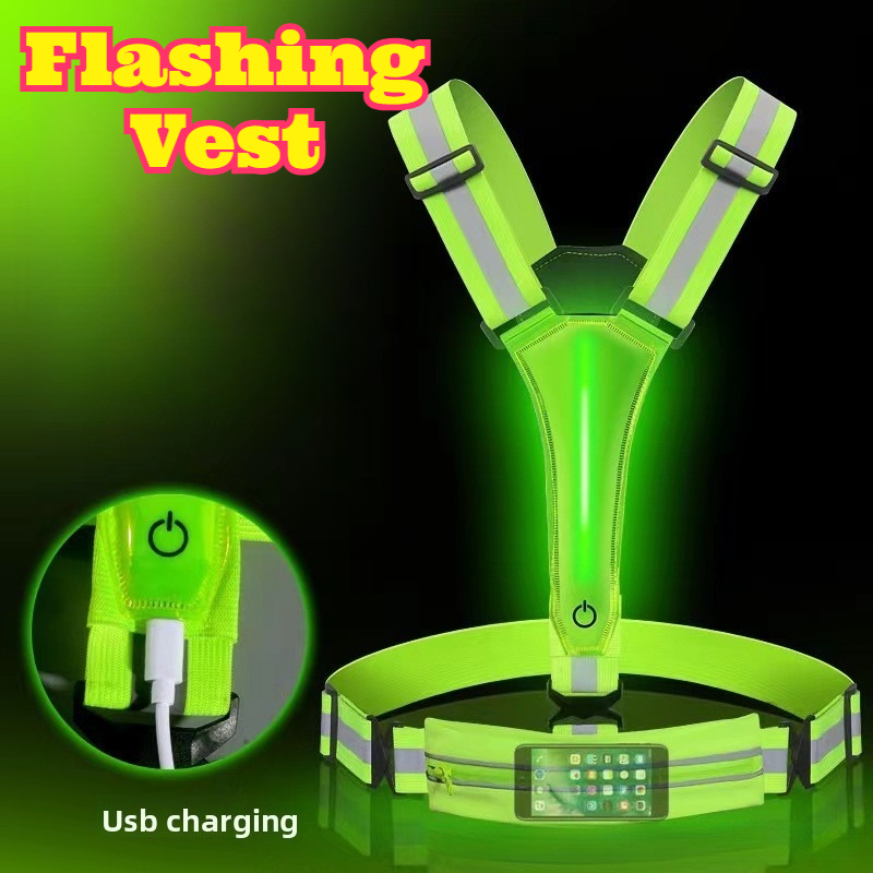LED Glowing Reflective Vest Hi – Reflective Vest Cycling Bewertung und Preis