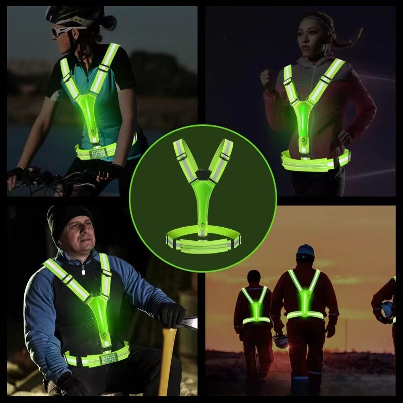LED Glowing Reflective Vest Hi – Reflective Vest Cycling Bewertung und Preis
