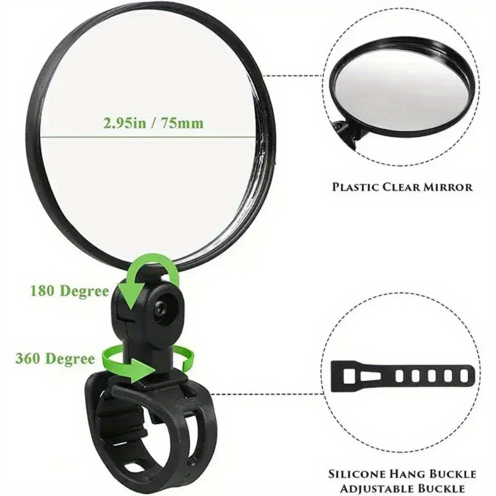 TOSUOD 1pc/1 Pair Universal Bi – Mirror Handlebar Convex Bewertung und Preis