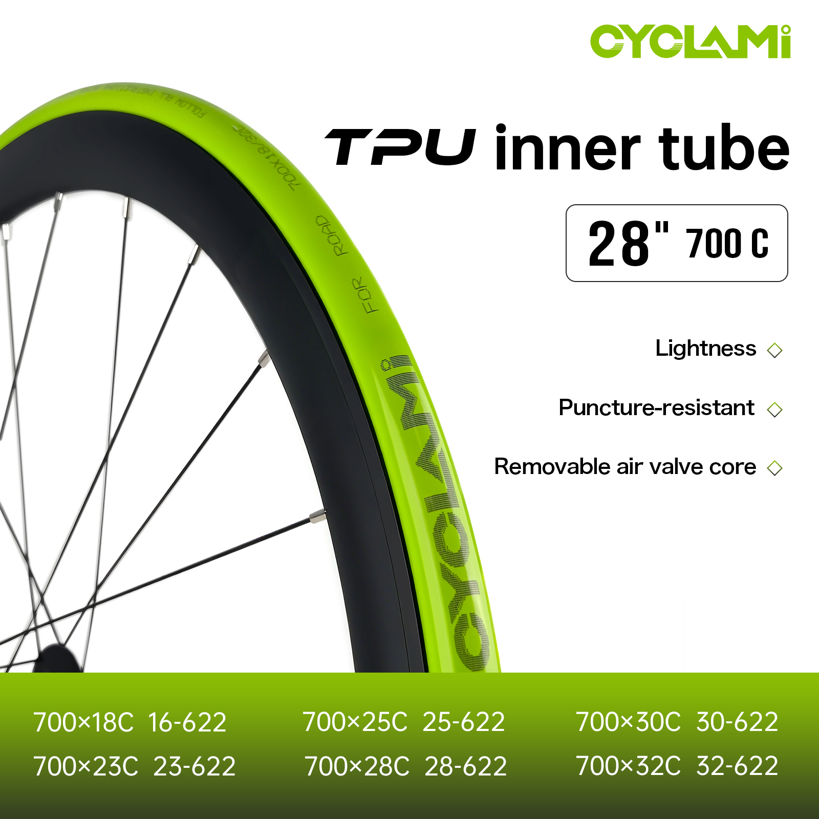CYCLAMI Ultralight TPU Bike In – Inner Tube 700C Bewertung und Preis