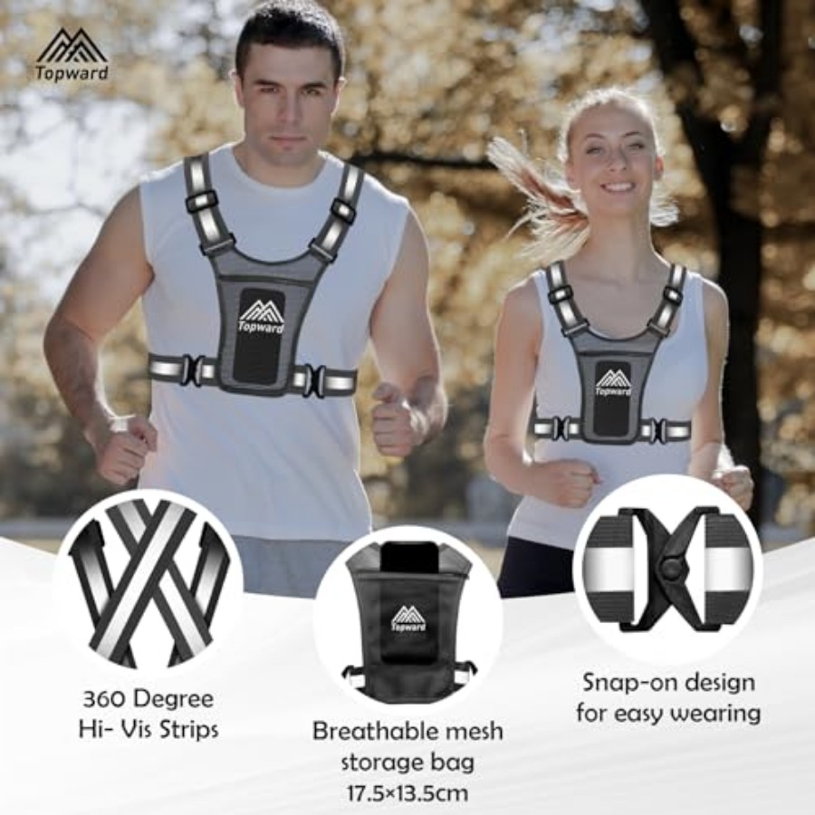 Topward Running Vest Chest Pho – Reflective Vest Cycling Bewertung und Preis