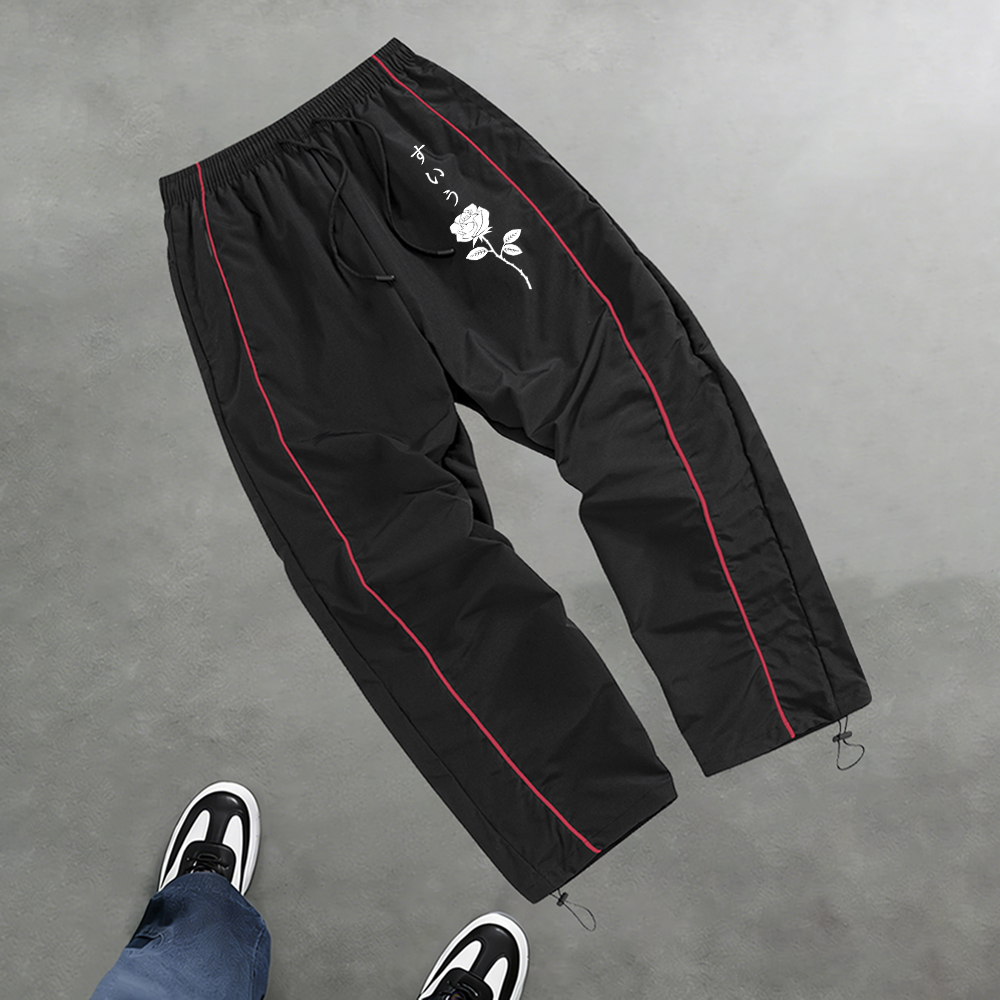 Men's Trendy Rose Print Casual – Cycling Commuter Trousers Bewertung und Preis