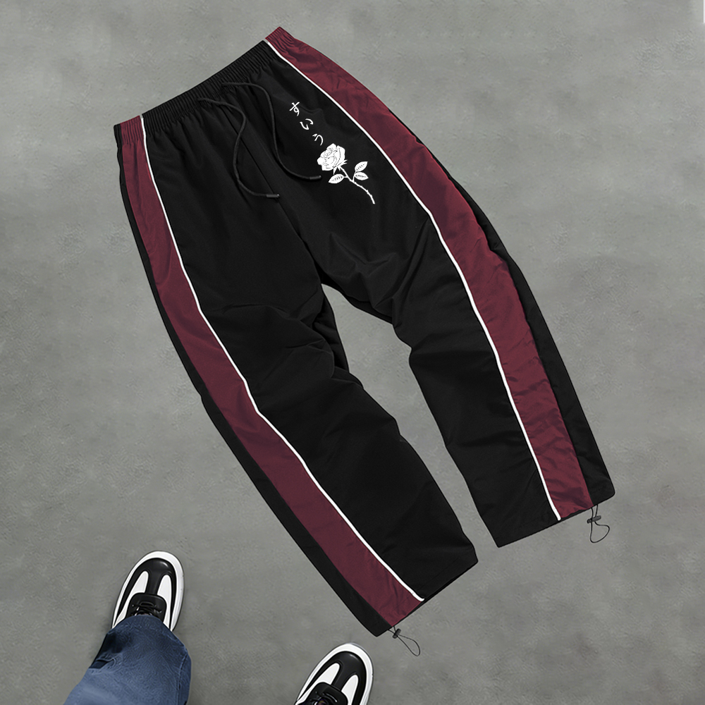 Men's Trendy Rose Print Casual – Cycling Commuter Trousers Bewertung und Preis
