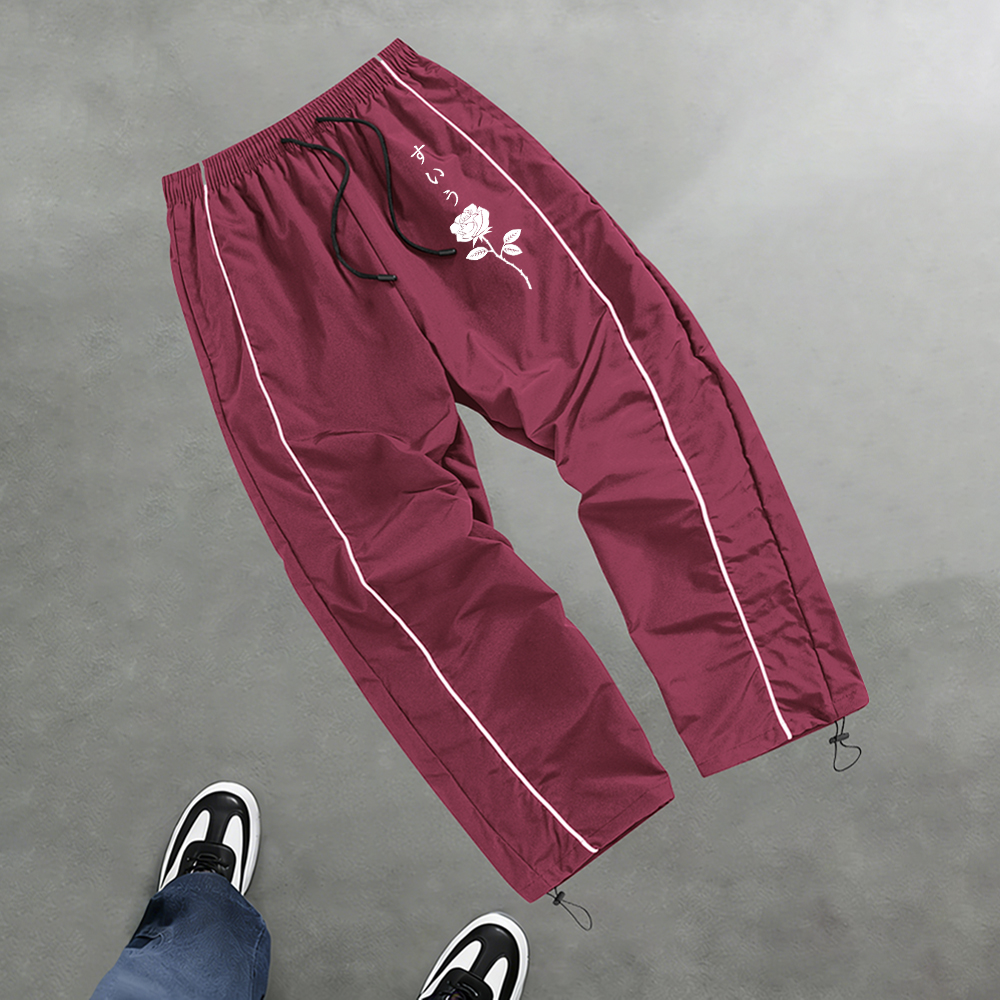 Men's Trendy Rose Print Casual – Cycling Commuter Trousers Bewertung und Preis