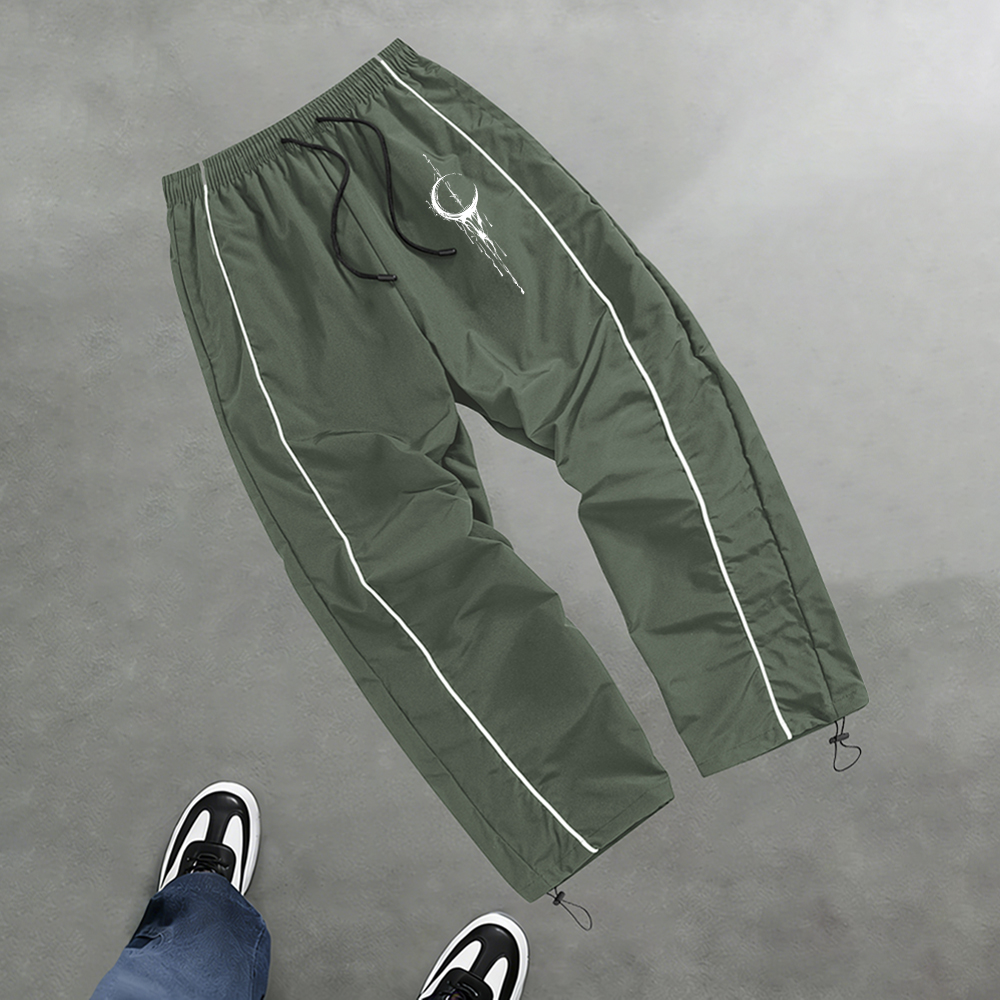 Men's Trendy Crescent Print Ca – Cycling Commuter Trousers Bewertung und Preis