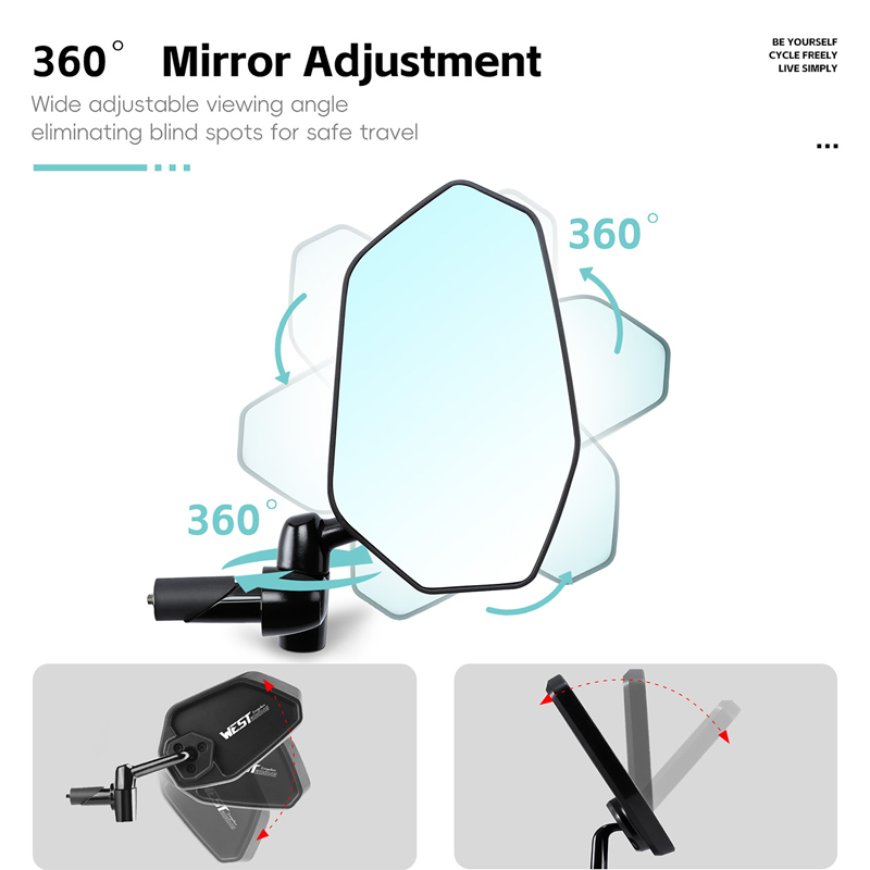 WEST BIKING HD Anti-glare Conv – Mirror Handlebar Convex Bewertung und Preis