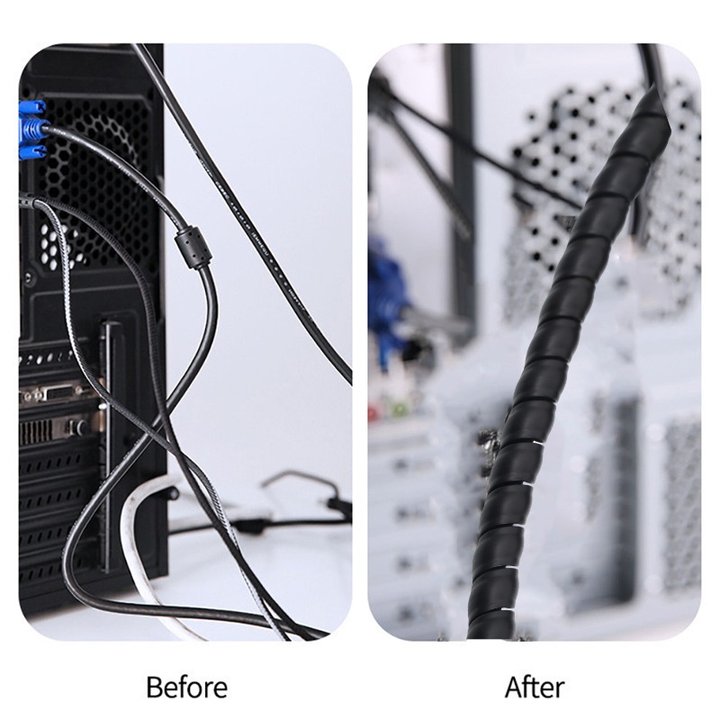 Spiral Cable Wire Wrap Cable W – Cable Lock Flexible Bewertung und Preis