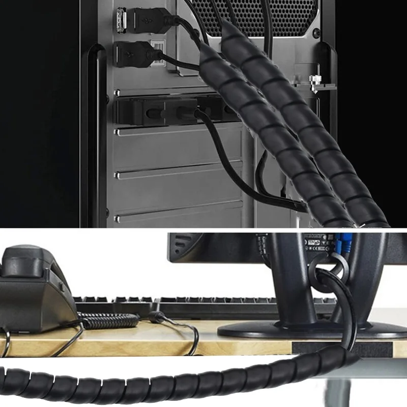 Spiral Cable Wire Wrap Cable W – Cable Lock Flexible Bewertung und Preis