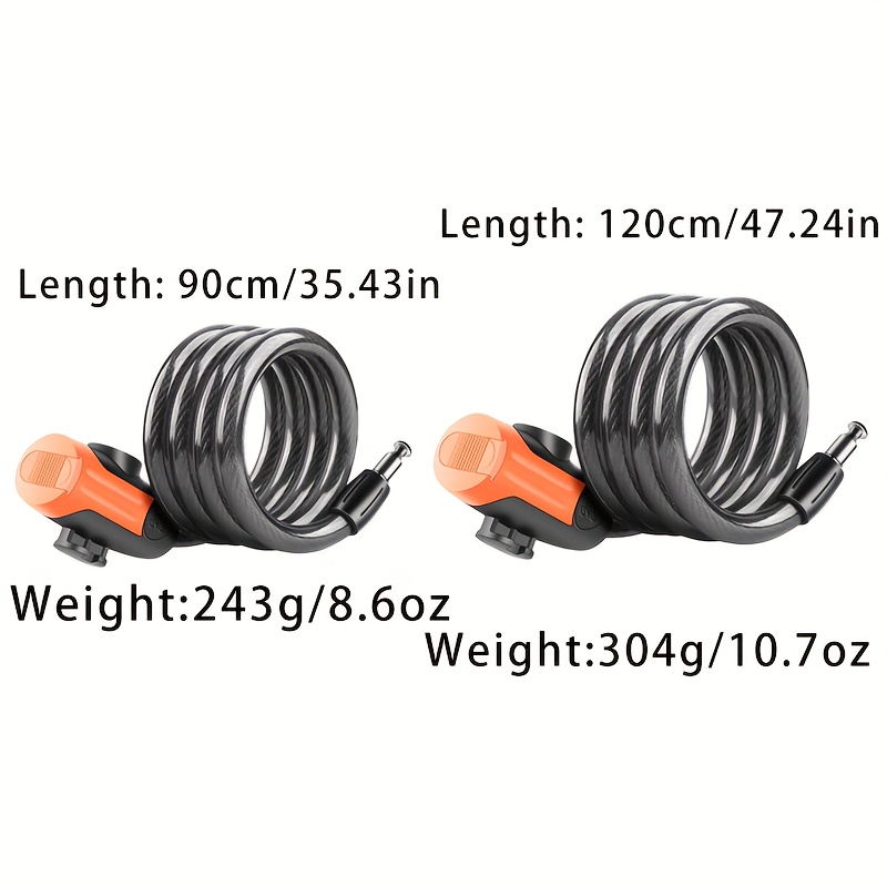 1SET Anti-Cut PVC Coated Keyed – Cable Lock Flexible Bewertung und Preis