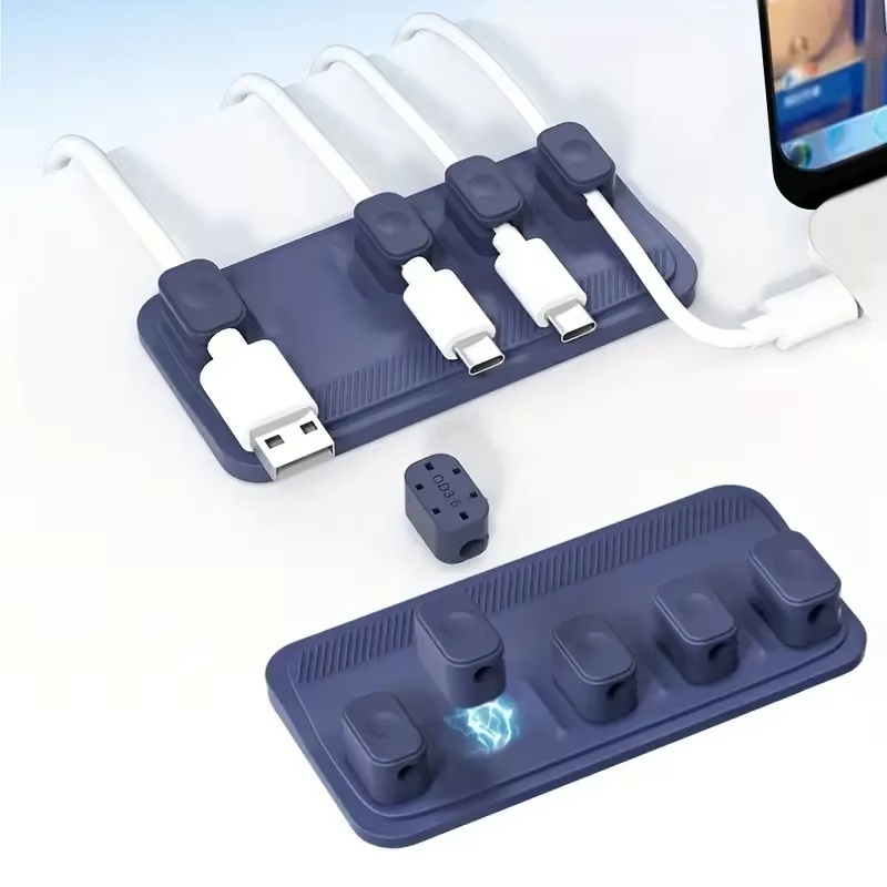 Self-adhesive Silicone Magneti – Cable Lock Flexible Bewertung und Preis
