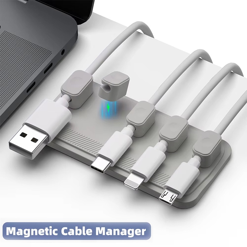 Self-adhesive Silicone Magneti – Cable Lock Flexible Bewertung und Preis