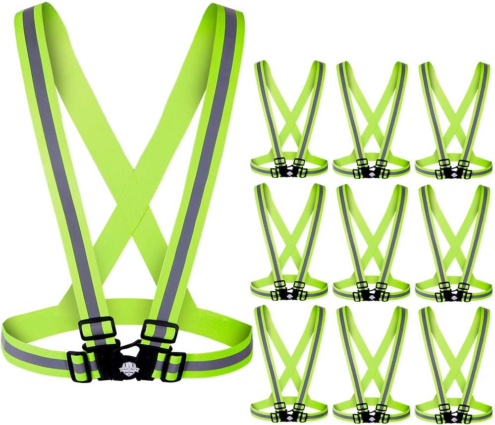 10 Pack High Visibility Safety – Reflective Vest Cycling Bewertung und Preis
