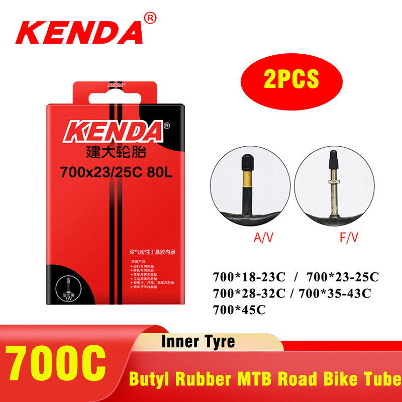 2PCS KENDA bicycle inner tube  – Inner Tube 700C Bewertung und Preis