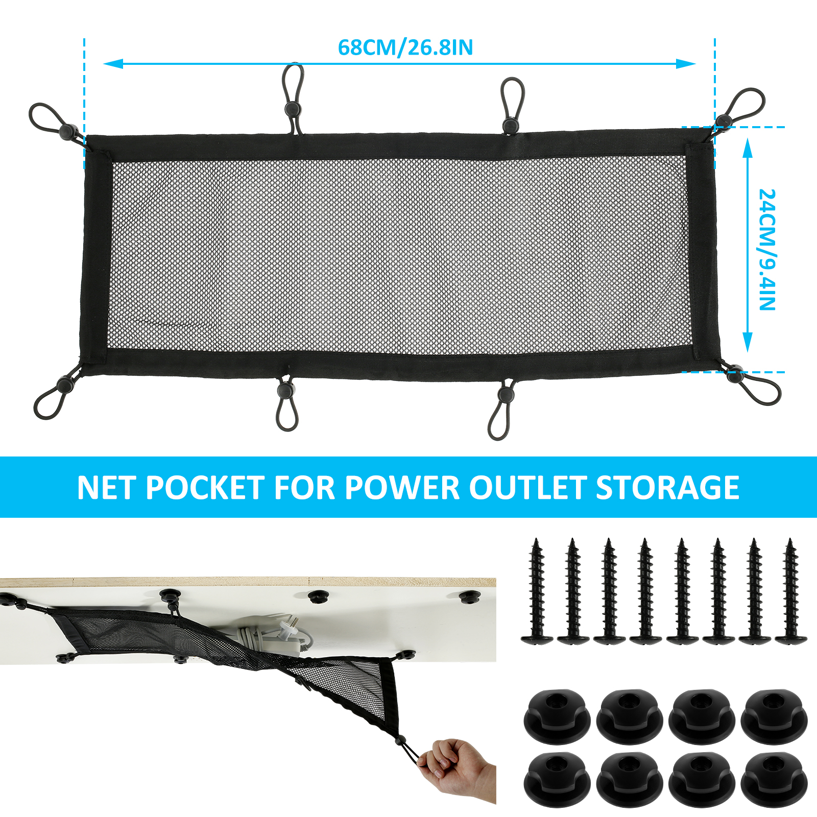 Cable Management Net Large Cap – Cable Lock Flexible Bewertung und Preis