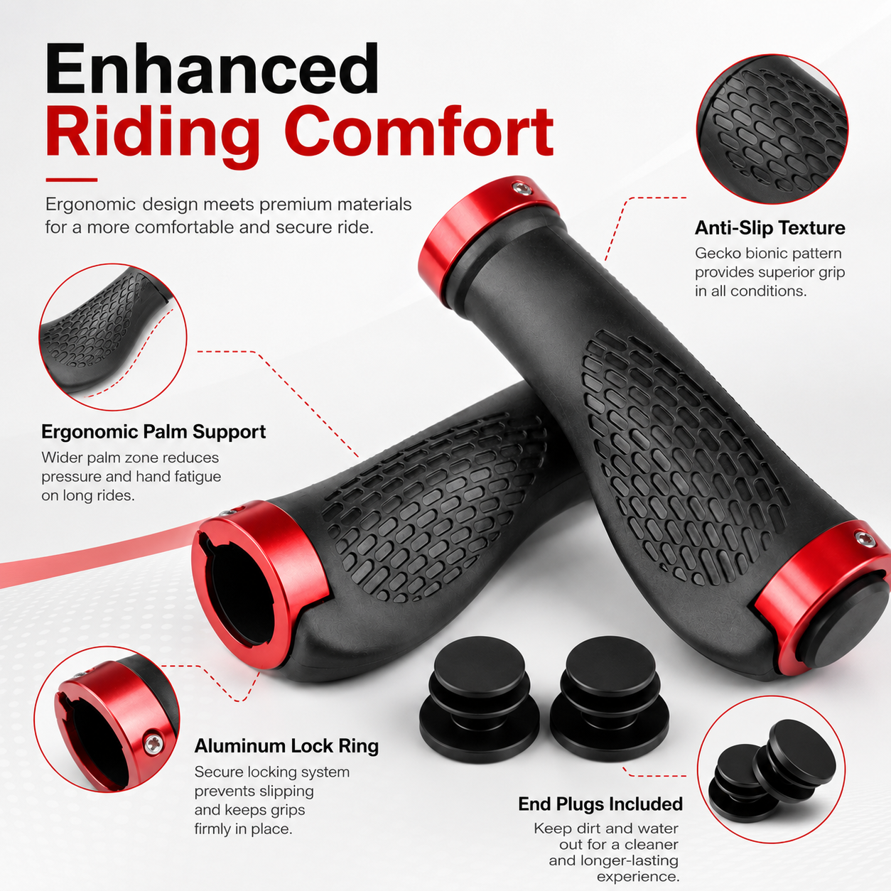 PINMOAP 2PCS Bike Handlebar Gr – Cycling For Commute Bewertung und Preis