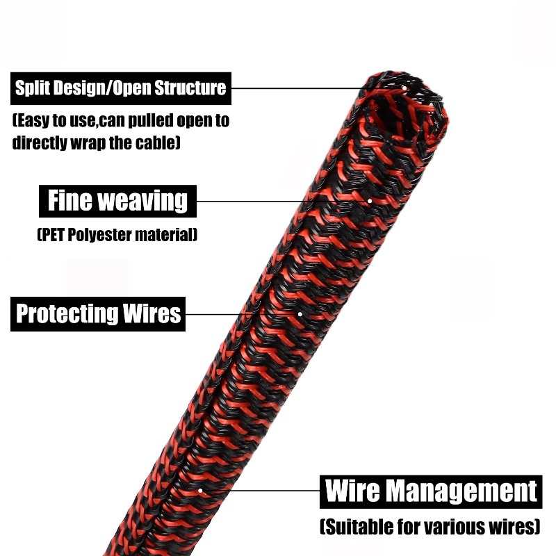 3/5/10m PET Cable Sleeve Self- – Cable Lock Flexible Bewertung und Preis