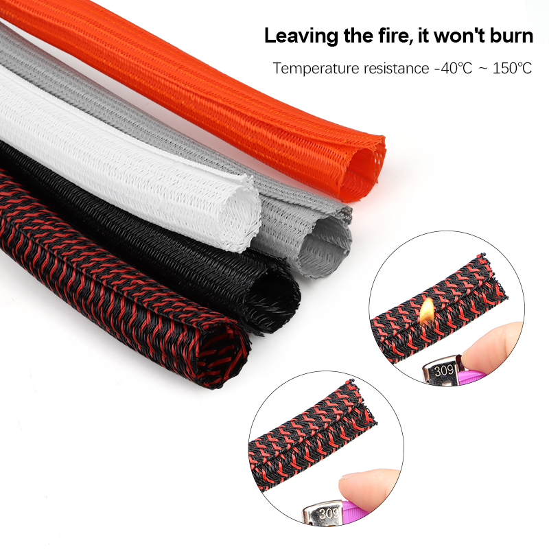 3/5/10m PET Cable Sleeve Self- – Cable Lock Flexible Bewertung und Preis