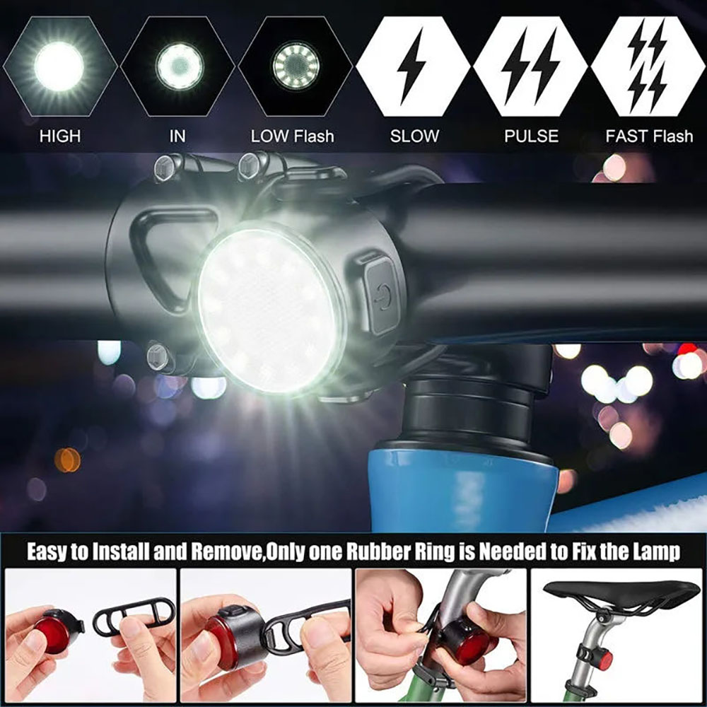 USB Rechargeable Waterproof LE – Bike Light Front Rear Bewertung und Preis