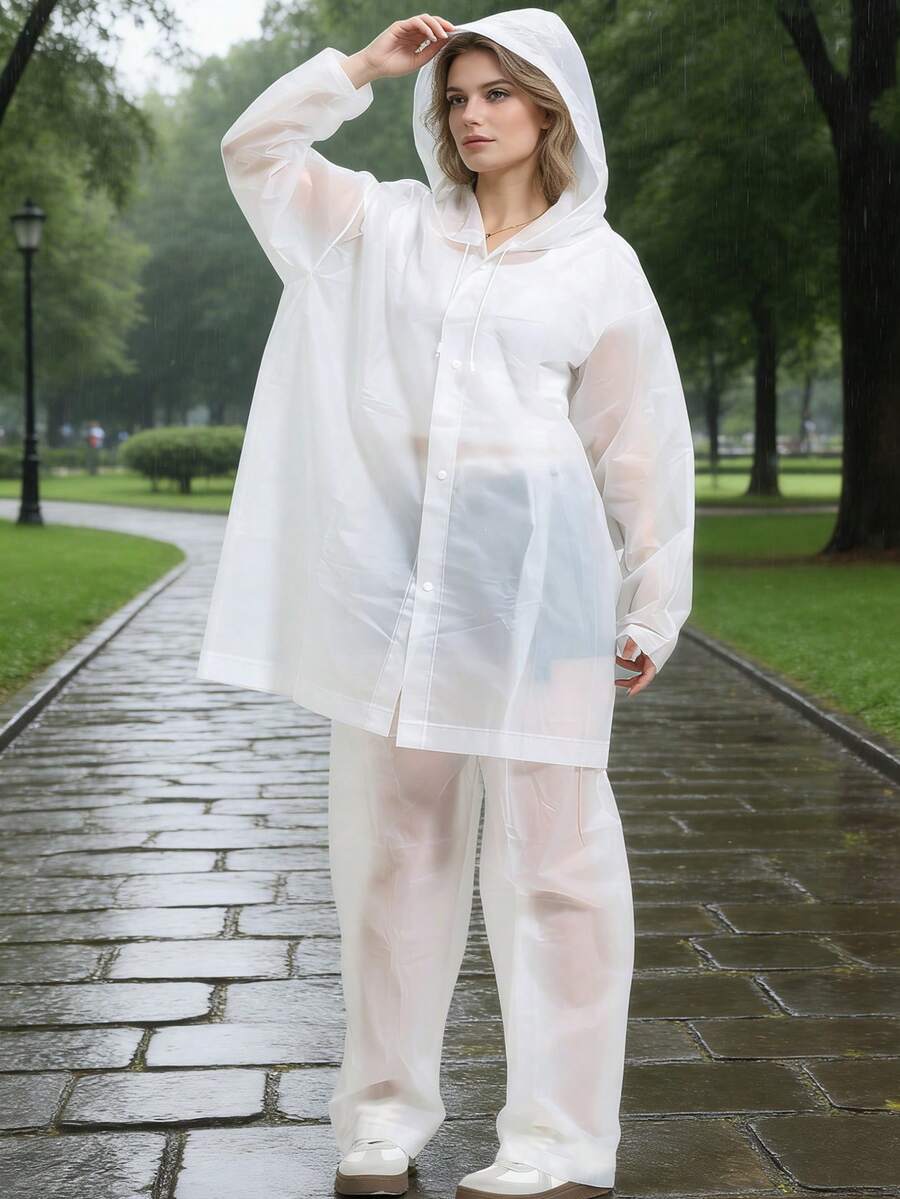 2pcs Unisex full-body rain sui – Cycling Commuter Rain Jacket Bewertung und Preis